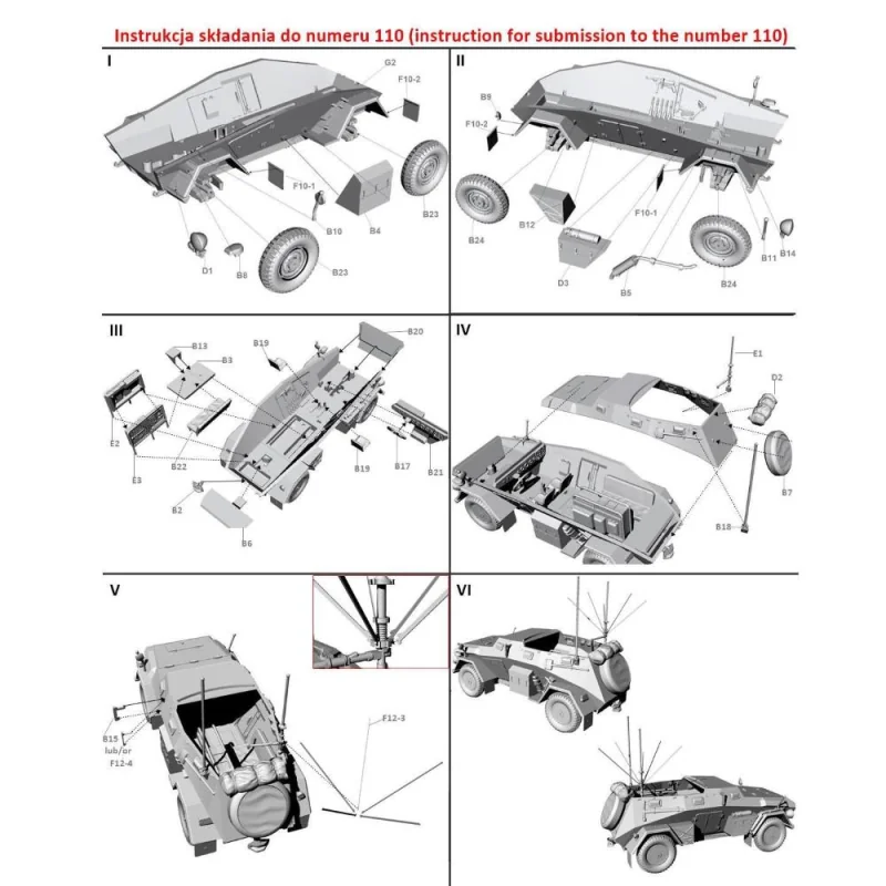 FTF110 FIRST TO FIGHT: 1/72; German command car Sd.Kfz.247 Ausf. B with radio