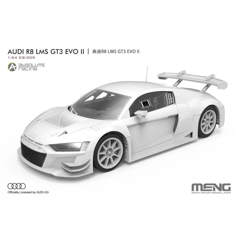 MENG MODEL: 1/24; AUDI R8 LMS GT3 EVO II Modelauto bouwpakket