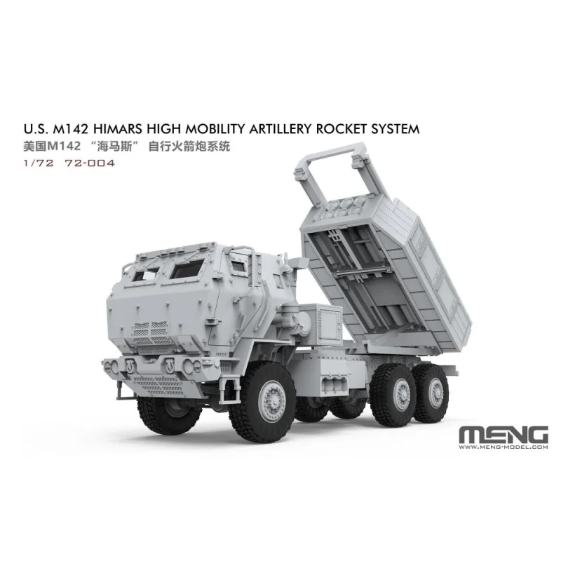 MENG MODEL: 1/72; US M142 HIMARS High Mobility Artillery Rocket System Militaire modelbouw