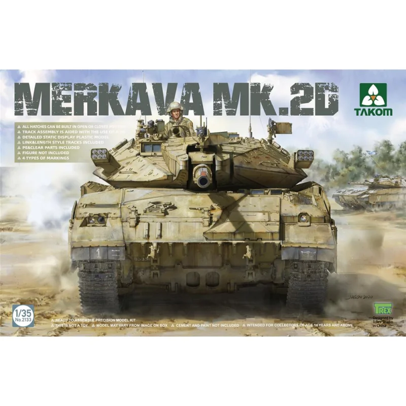 TAKOM MODEL: 1/35; MERKAVA MK.2D Schaalmodel 