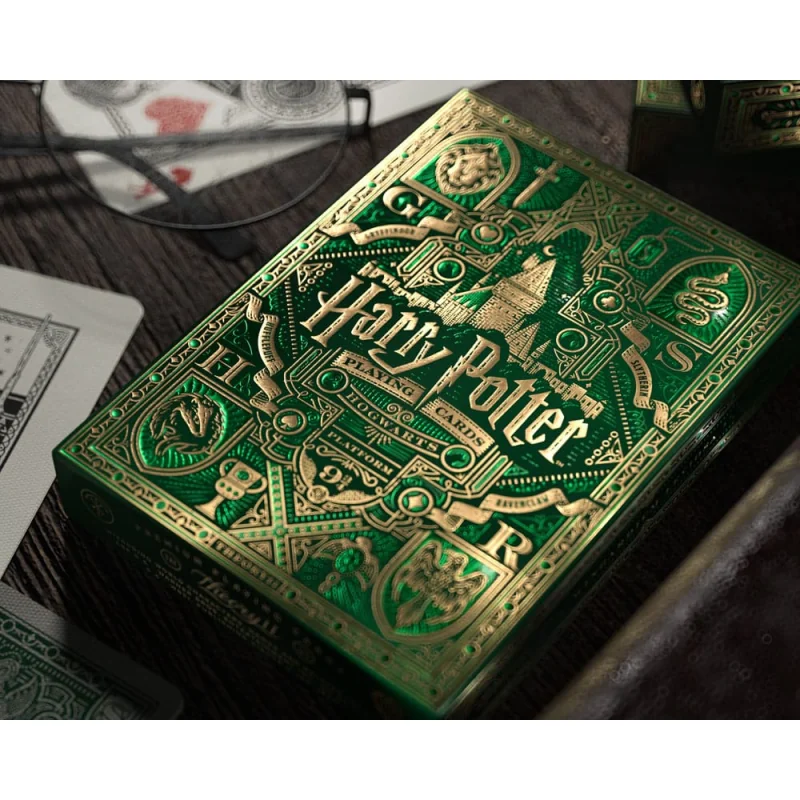 T11-HARRY-POTTER-GREEN Harry Potter Playing Card Game Green Version