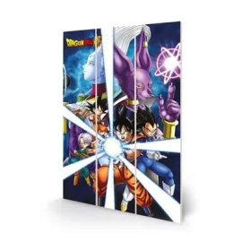 DRAGON BALL Z - God of Destruction - Print on wood Poster 