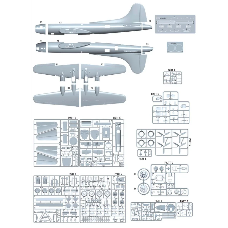 The Bloody Hundredth 1943 B-17F Flying Fortress - Limited Edition 1/48 Modelvliegtuigen