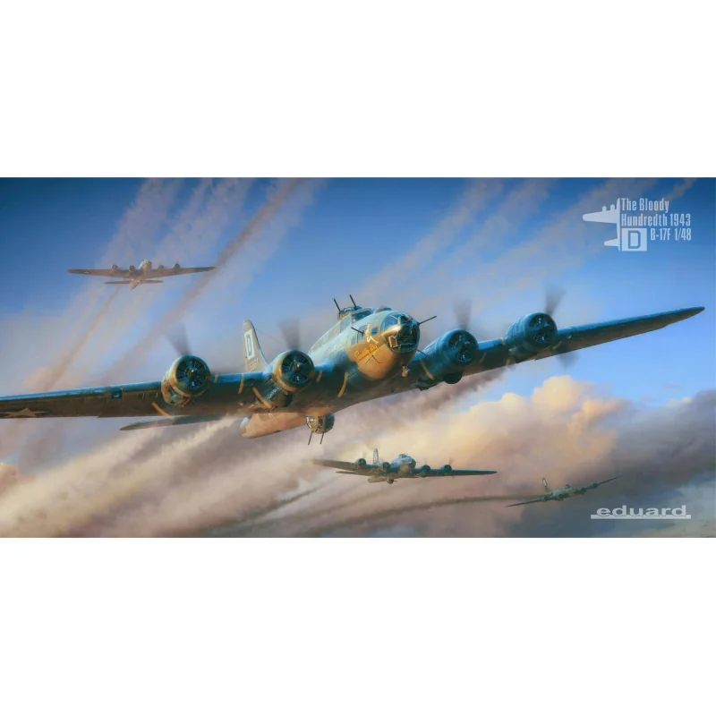 The Bloody Hundredth 1943 B-17F Flying Fortress - Limited Edition 1/48 Schaalmodel 