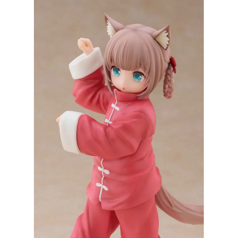 My Cat Is a Kawaii Girl statuette Palette Dress-Up Collection Kinako Nyang fu Ver. 15cm