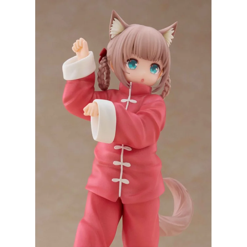 My Cat Is a Kawaii Girl statuette Palette Dress-Up Collection Kinako Nyang fu Ver. 15cm