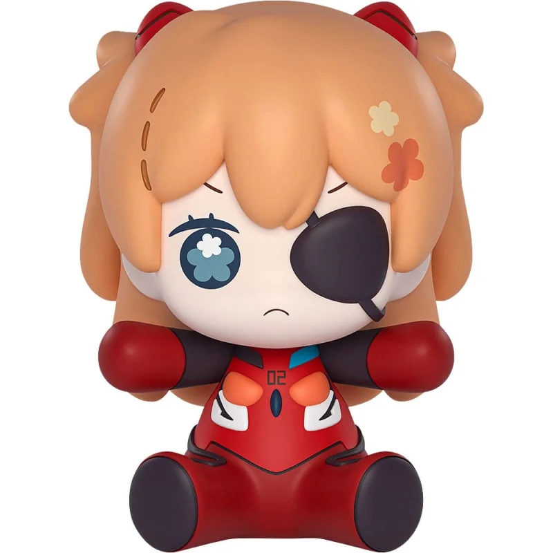 Neon Genesis Evangelion: Rebuild of Evangelion figure Chibi Huggy Good Smile Asuka Shikinami Langley: Eye Patch Ver. 7cm Figuurt