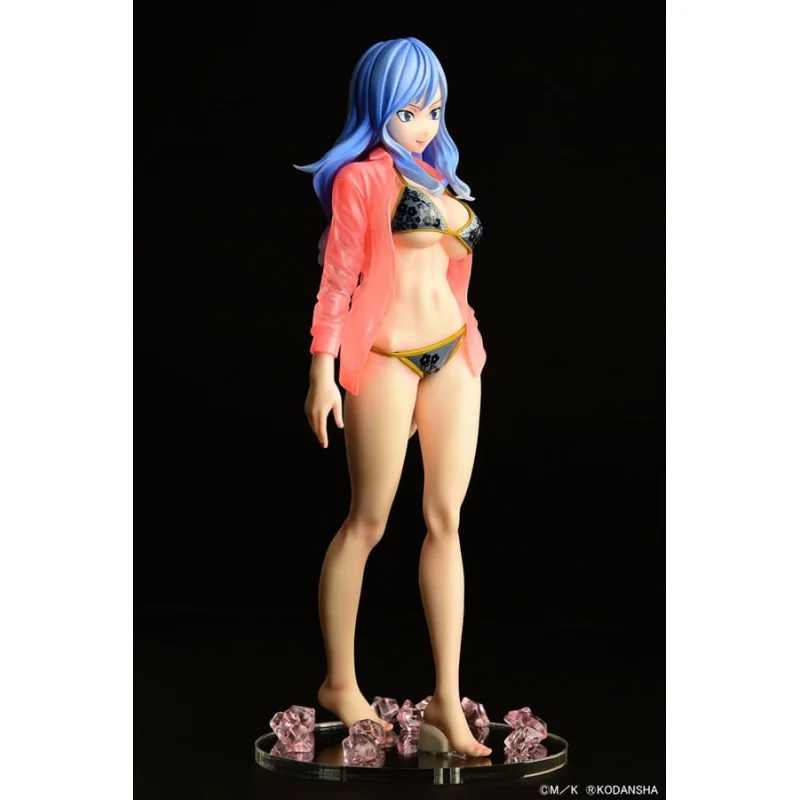 Fairy Tail statuette 1/6 Jubia Lokser Gravure_Stylesee-through wet shirt Black Bikini!! 25cm