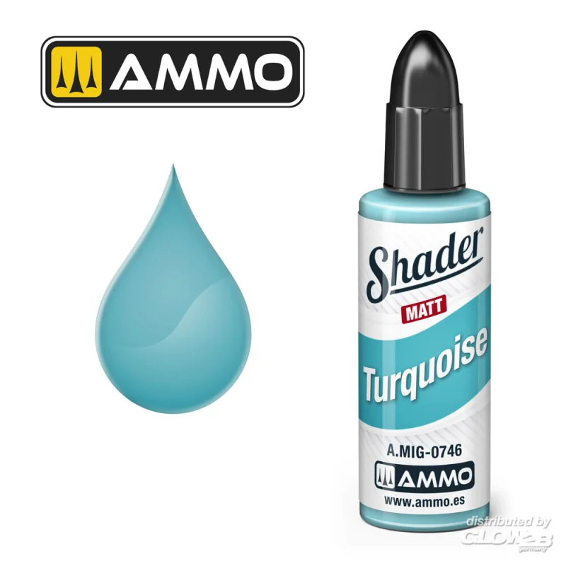 MATT SHADER Turquoise Acrylverf 