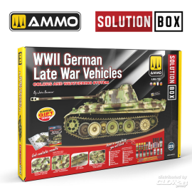 SOLUTION BOX 23 -WWII German Late War Vehicles. Colors and Weathering System Acrylverf 