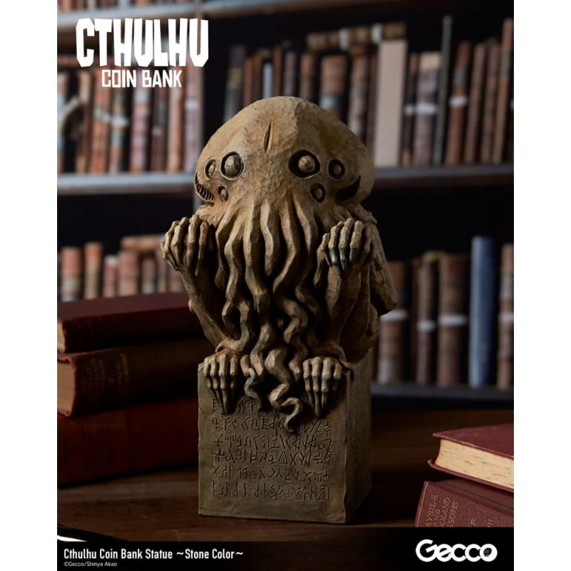 HP Lovecraft Cthulhu Mythos Cthulhu money box (Stone Color) 24 cm