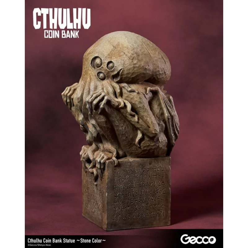 HP Lovecraft Cthulhu Mythos Cthulhu money box (Stone Color) 24 cm