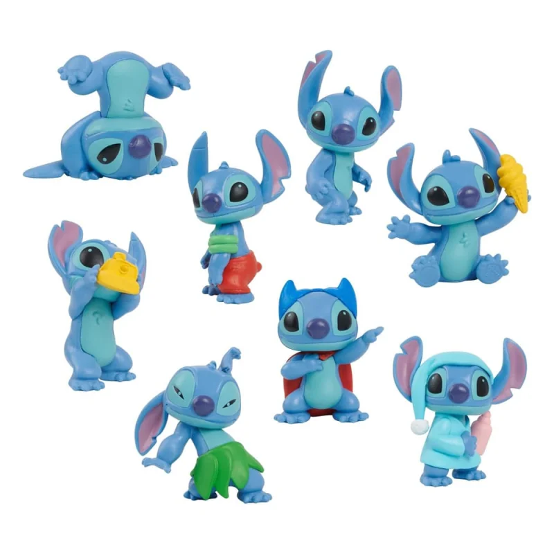 Lilo & Stitch pack 8 figures Stitch Collectible Figure Set 7 cm Figuurtje 