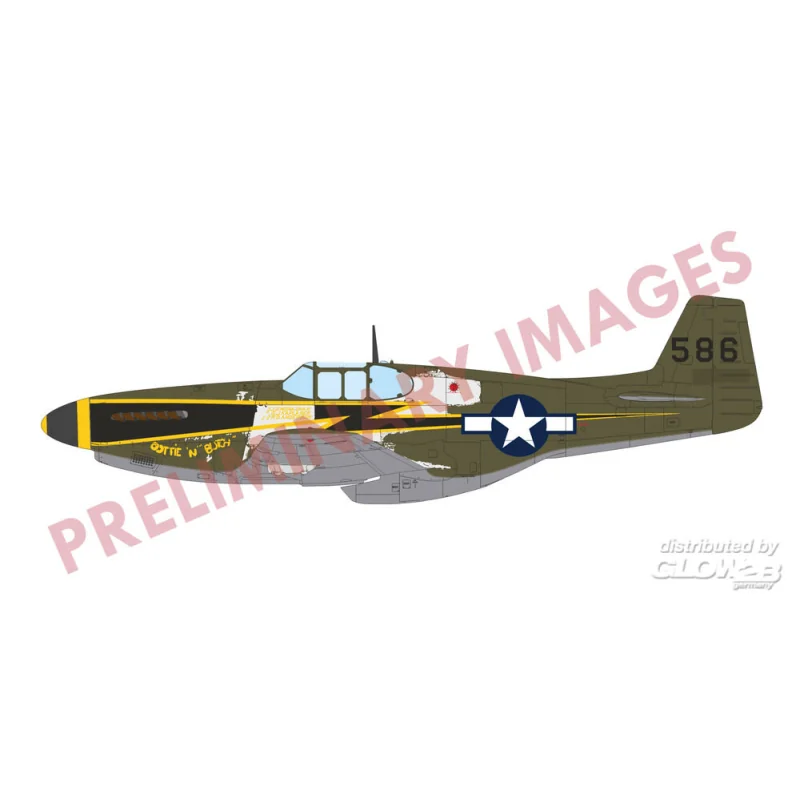 P-51B/C Mustang w/ dorsal fin EDUARD-PROFIPACK Schaalmodel 