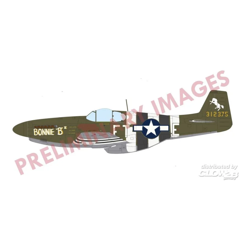 P-51B/C Mustang w/ dorsal fin EDUARD-PROFIPACK Modelvliegtuigen