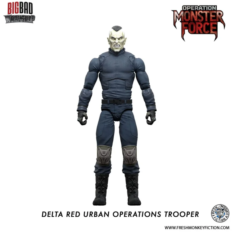 Operation: Monster Force action figure 1/12 Delta Red Urban Operations Trooper 15 cm Figuurtje 