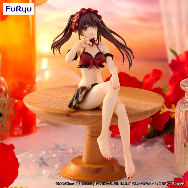 FRYU36682 Date A Live PVC Statue Noodle Stopper Kurumi Tokisaki Swimsuit Ver. 15cm