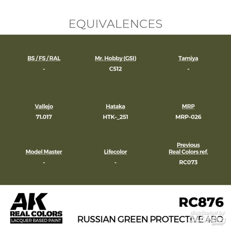 Russian Green Protective 4BO 17 ml. Acrylverf voor modelbouw