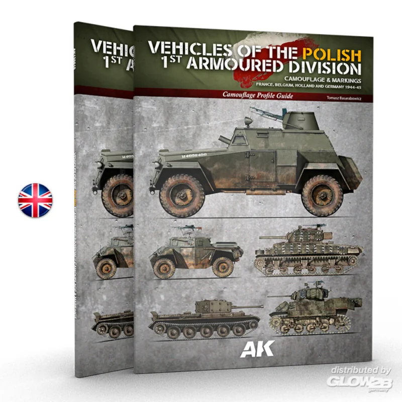 VEHICLES OF THE POLISH 1ST ARMOURED DIVISION (CAMOUFLAGE PROFILE GUIDE) English. 68 pages. Semi-hard cover. Boek 