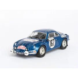 RENAULT ALPINE A110 167 VITOR COLACO MARQUES / CHRISTIAN MELVILLE RALLYE MONTE-CARLO 1972 Miniatuur 