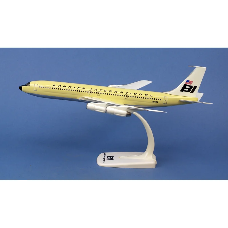 Braniff International Boeing 707-320 -' Solid beige N7104 Miniatuur 