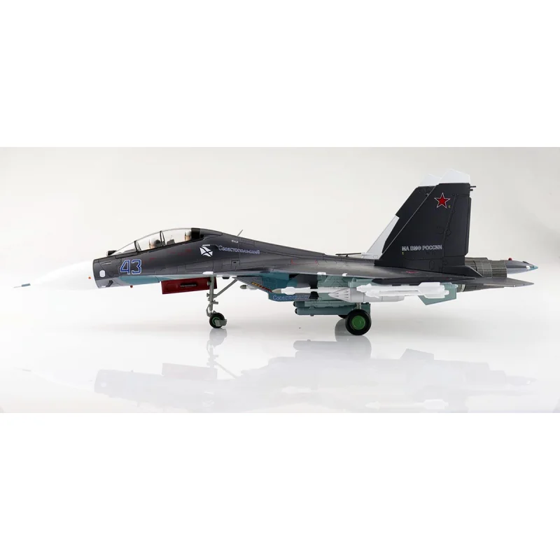 Su-30SM Flanker C Blue 43 Russian Navy Aviation Saki Airbase 2016 Vliegtuigminiatuur