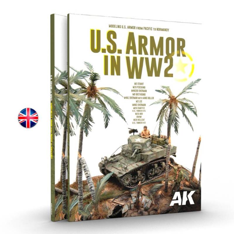 AK INTERACTIVE: U.S ARMOR IN WW2 - English 144 pages. Semi-hard cover Boek 