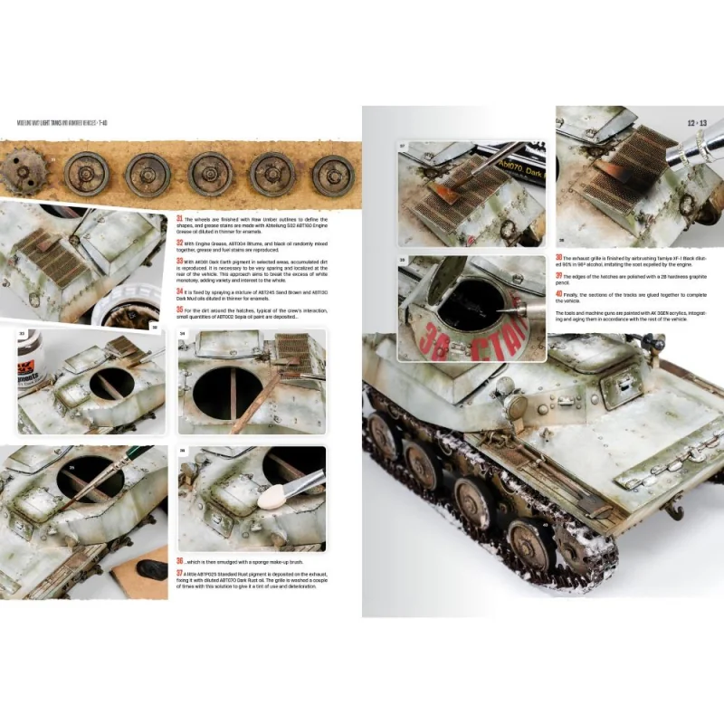 AK INTERACTIVE: MODELING WW2 LIGHT TANKS AND ARMORED VEHICLES - English. 124 pages. Soft cover Boeken over modelbouw