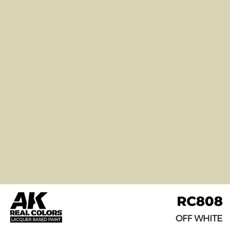 AK INTERACTIVE: Real Colors Off White 17 ml. Acrylverf voor modelbouw