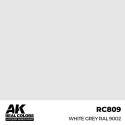 AK INTERACTIVE: Real Colors White Grey RAL 9002 17 ml. Acrylverf voor modelbouw