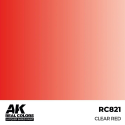 AK INTERACTIVE: Real Colors Clear Red 17 ml. Acrylverf voor modelbouw