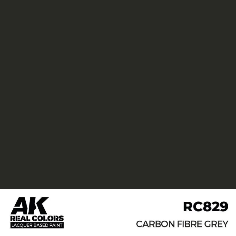 AK INTERACTIVE: Real Colors Carbon Fibre Grey 17 ml. Acrylverf voor modelbouw