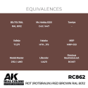 AK INTERACTIVE: Real Colors Rot (Rotbraun)-Red Brown RAL 8012 17 ml. AK Interactive