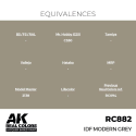 AK INTERACTIVE: Real Colors IDF Modern Grey 17 ml. AK Interactive