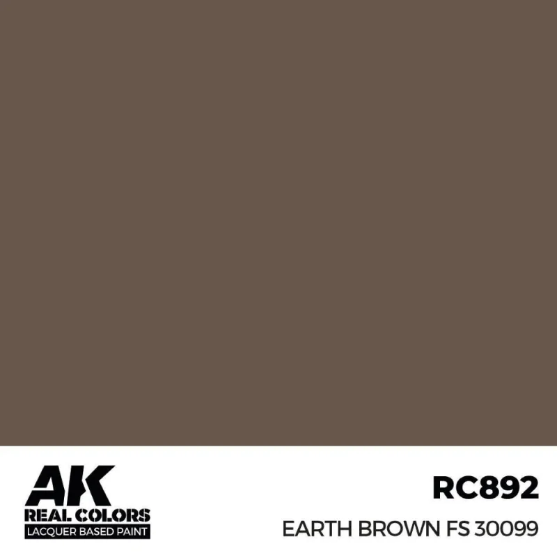 AK INTERACTIVE: Real Colors Earth Brown FS 30099 17 ml. Acrylverf voor modelbouw