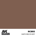 AK INTERACTIVE: Real Colors Earth Red FS 30117 17 ml. Acrylverf voor modelbouw