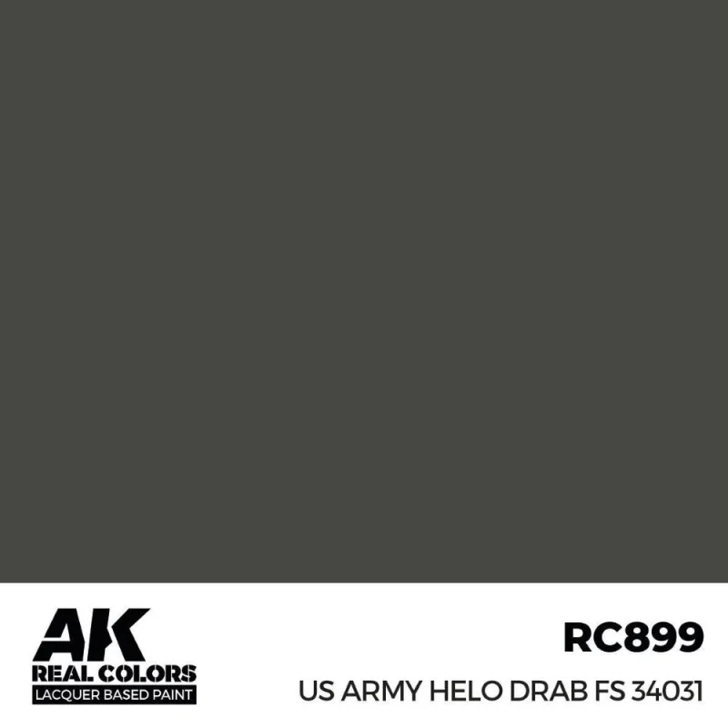 AK INTERACTIVE: Real Colors US Army Helo Drab FS 34031 17 ml. Acrylverf voor modelbouw