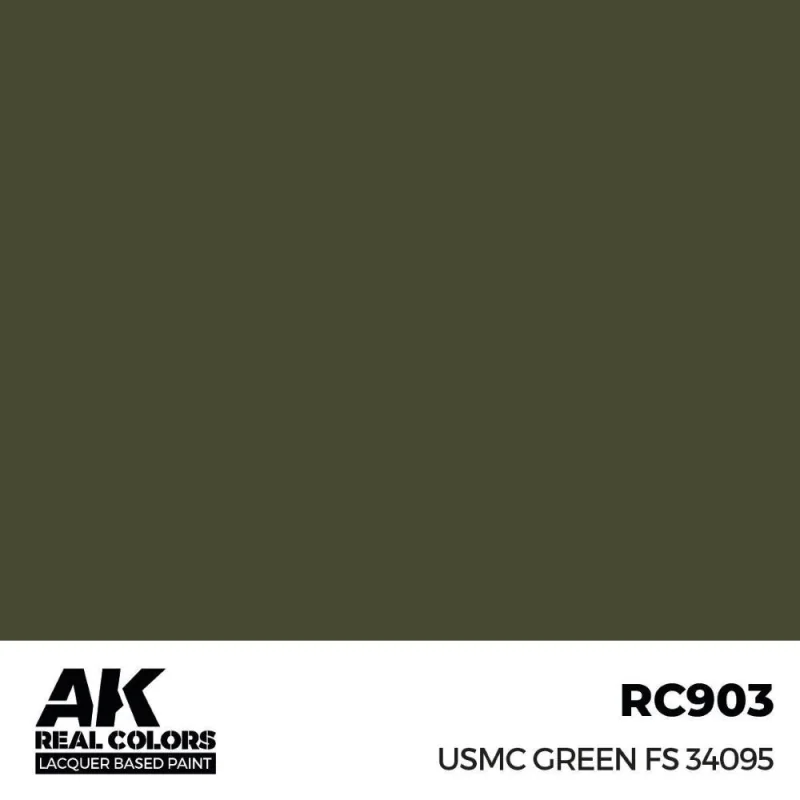 AK INTERACTIVE: Real Colors USMC Green FS 34095 17 ml. Acrylverf voor modelbouw