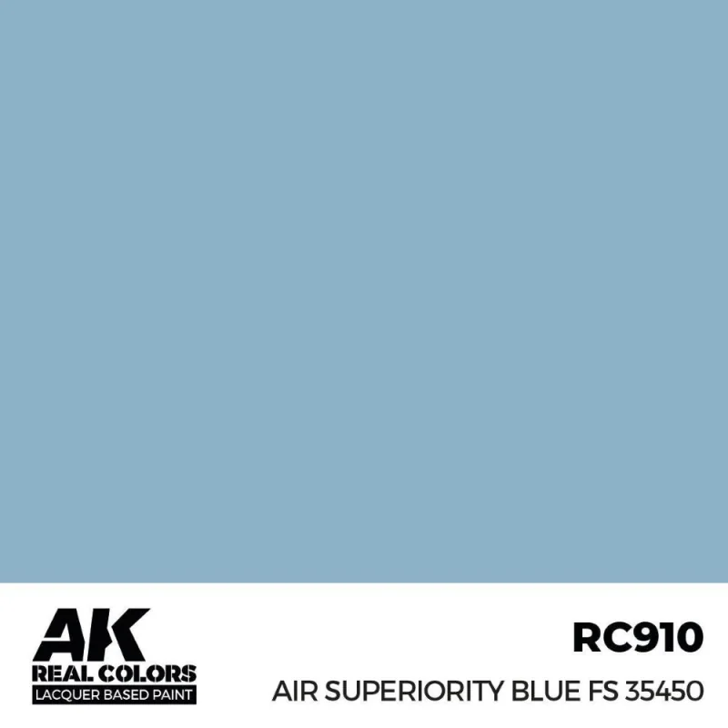 AK INTERACTIVE: Real Colors Air Superiority Blue FS 35450 17 ml. Acrylverf voor modelbouw