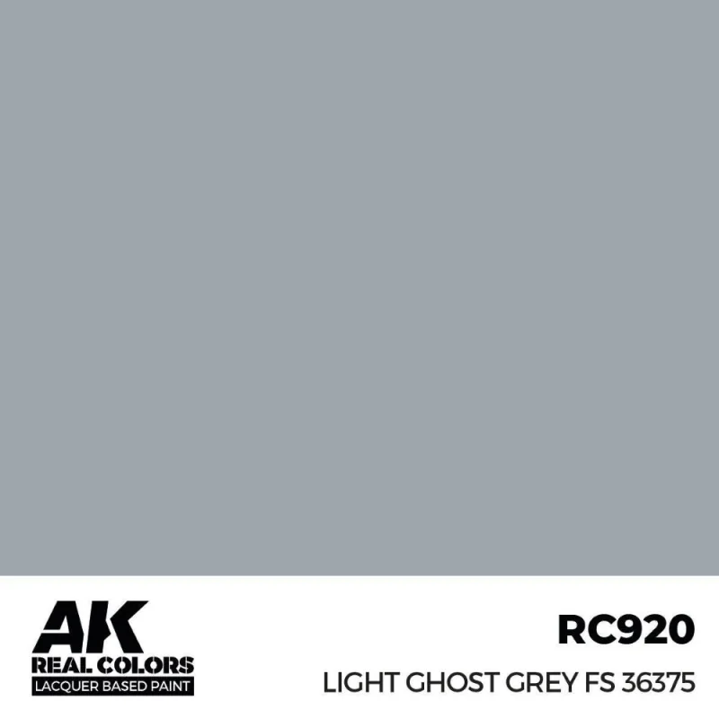 AK INTERACTIVE: Real Colors Light Ghost Grey FS 36375 17 ml. Acrylverf voor modelbouw