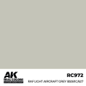 AK INTERACTIVE: Real Colors RAF Light Aircraft Grey BS381C/627 17 ml. Acrylverf voor modelbouw