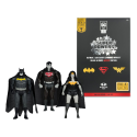 DC Direct Figures Super Powers Batman, Superman & Wonder Woman Black & White Accent Edition Gold Label 13 cm McFarlane Toys