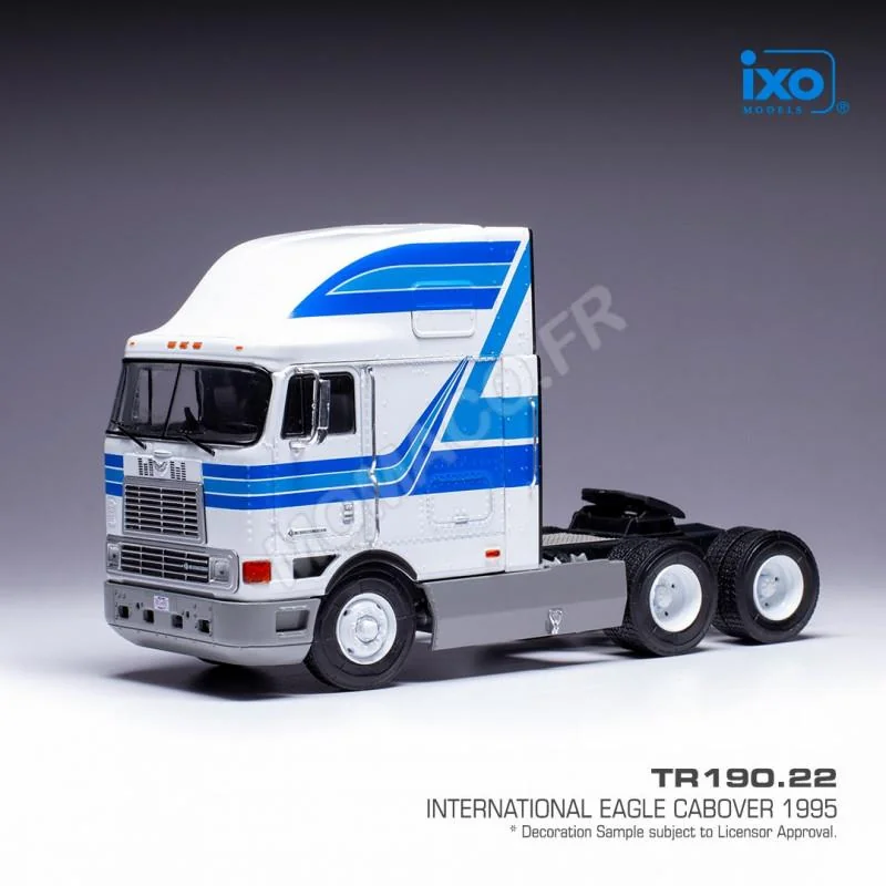 INTERNATIONAL EAGLE CABOVER 1995 WHITE/BLUE Miniatuurr 