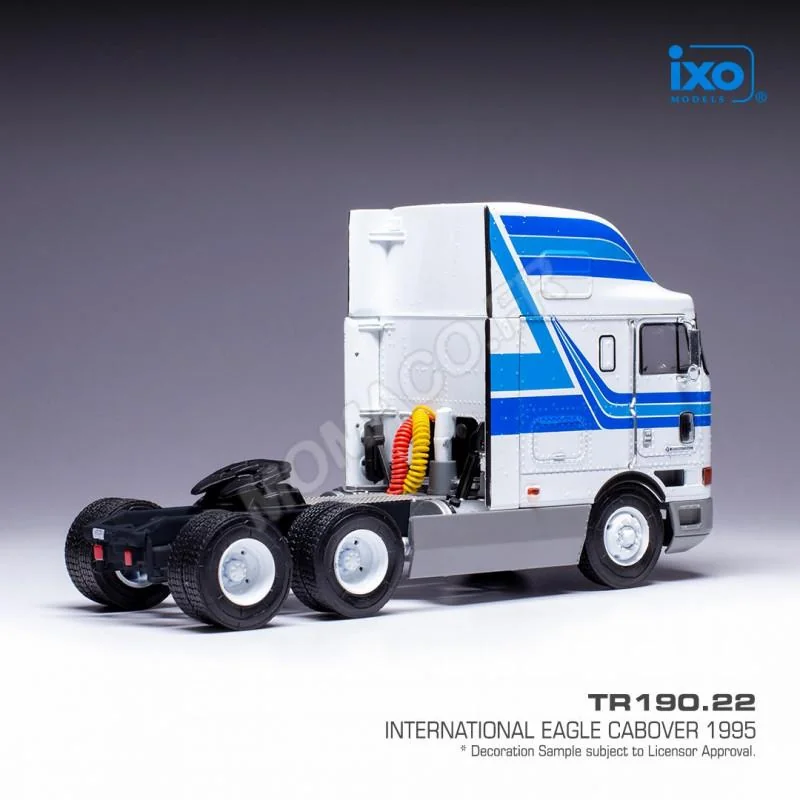 INTERNATIONAL EAGLE CABOVER 1995 WHITE/BLUE Vrachtwagenminiatuur