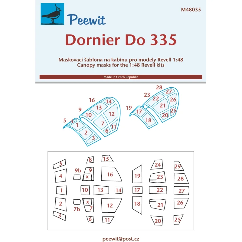 Dornier Do-335 'Pfeil' (A1 & A12) (designed to be used with Revell kits) Accessoire 