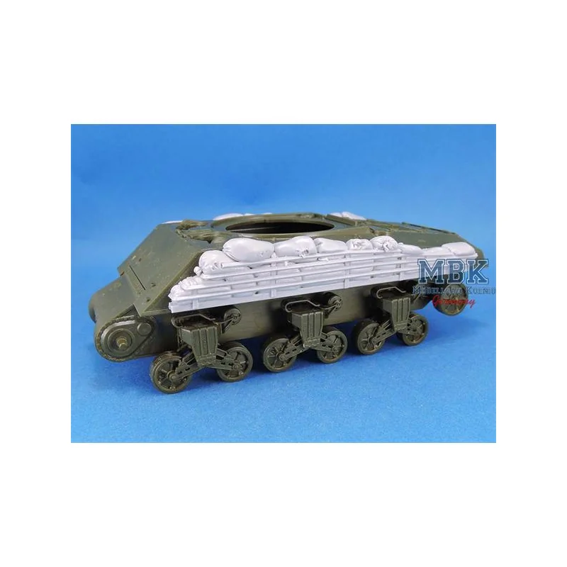 M4A3 Sherman Side Hull Sandbag Armor set 3D geprinte hars