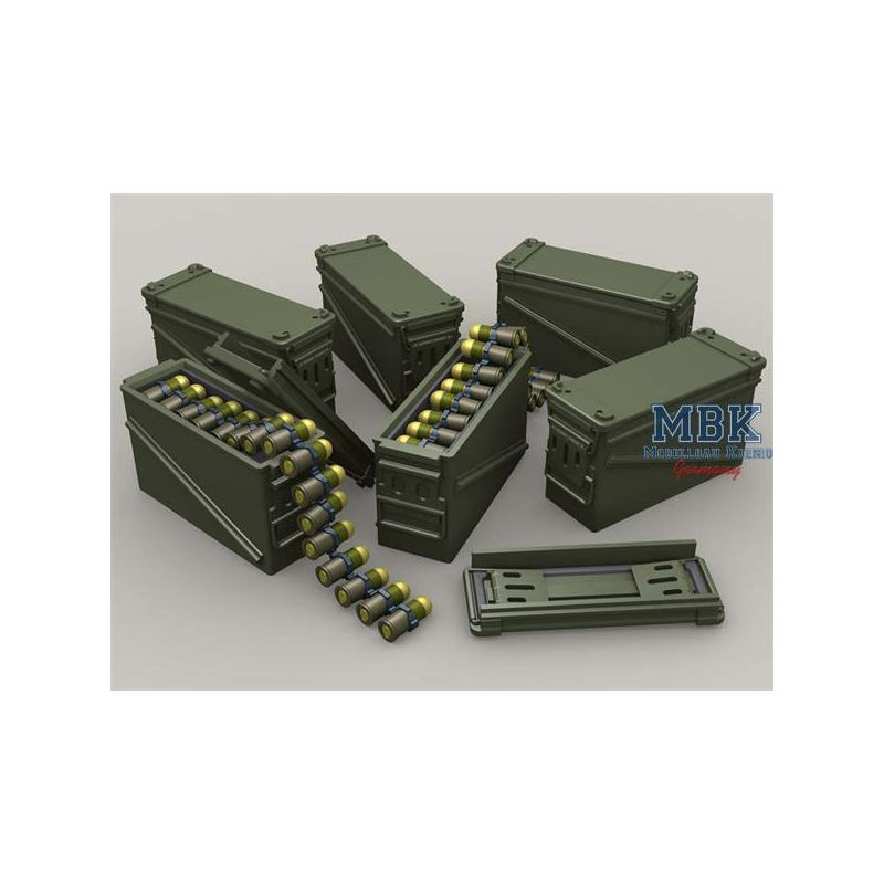 PA120 40mm Ammo 32 Cart Can Set 3D geprinte hars