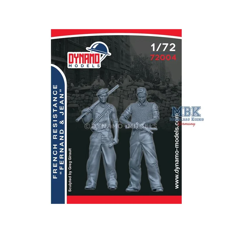 French Resistance Set - Fernand & Jean 1:72 Figuren 