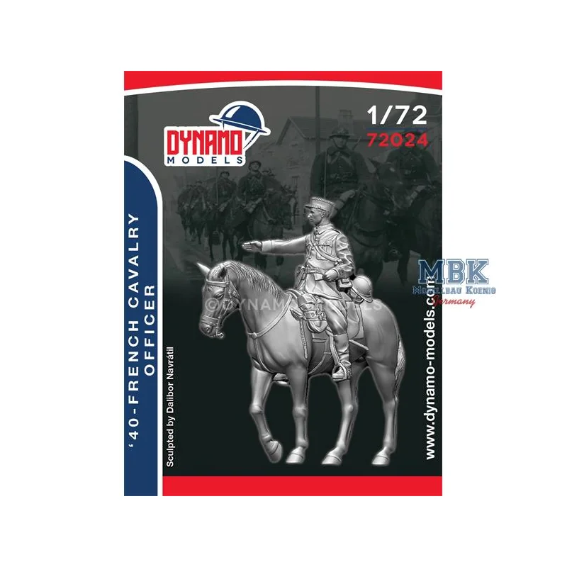 ’40 - French Cavalry Officer - 1:72 Figuren 