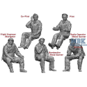 B-25 early Crew Set 5 Figures 1:48 Figuren 